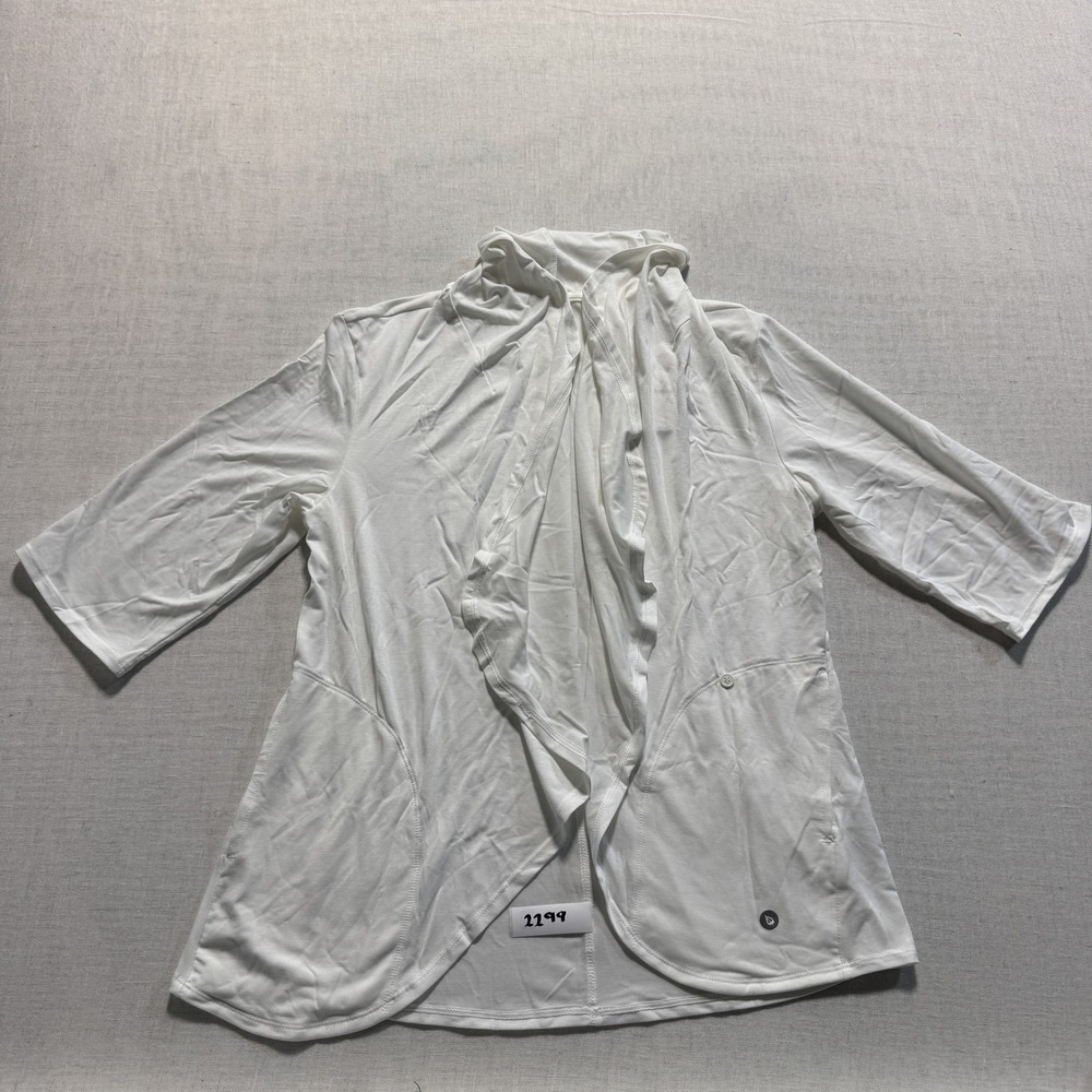 Baleaf Sport Open Front Cardigan Women Sz XS White New‎ With Tags